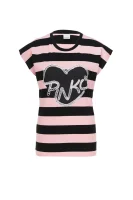 tėjiniai marškinėliai politico Pinko rožinė