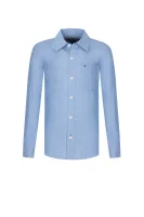 marškiniai solid Tommy Hilfiger mėlyna