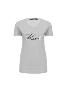 tėjiniai marškinėliai ikonik Karl Lagerfeld garstyčių
