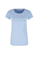 tėjiniai marškinėliai institutional logo | regular fit CALVIN KLEIN JEANS žydra