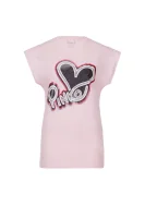 tėjiniai marškinėliai indipendente Pinko rožinė