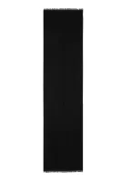 vilnonis šalikas monogram jaquard sca Calvin Klein juoda