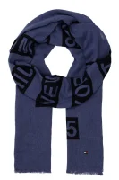 šalikas melange print scarf Tommy Hilfiger mėlyna
