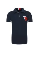 polo marškinėliai track badge | regular fit | pique Tommy Hilfiger tamsiai mėlyna