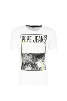 Marškinėliai CRISPIN | Regular Fit Pepe Jeans London balta