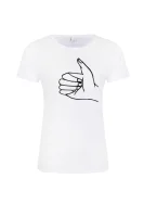 tėjiniai marškinėliai temotive | regular fit BOSS ORANGE balta