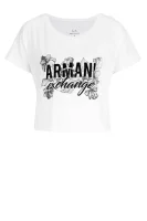 crop top marškinėliai | regular fit Armani Exchange balta