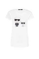tėjiniai marškinėliai | regular fit Karl Lagerfeld balta