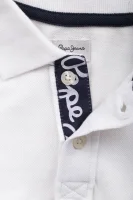 polo marškinėliai thor jr | regular fit | custom slim fit Pepe Jeans London balta
