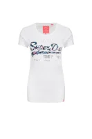 tėjiniai marškinėliai vintage logo | regular fit Superdry balta
