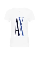 tėjiniai marškinėliai | slim fit Armani Exchange balta