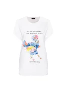 tėjiniai marškinėliai | regular fit Elisabetta Franchi balta
