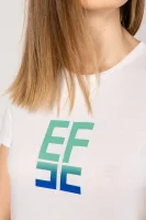 tėjiniai marškinėliai | slim fit Elisabetta Franchi balta