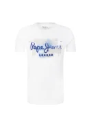 tėjiniai marškinėliai golders jk | regular fit Pepe Jeans London balta