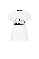 tėjiniai marškinėliai karl&choupette music Karl Lagerfeld balta